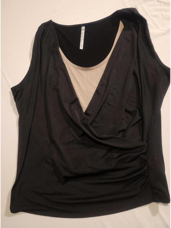 Tops - Leah&Nicole Black/Tan Layered Shirt. Women's Size XL. Good condition